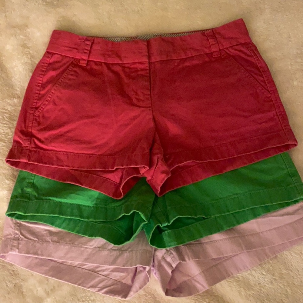 BUNDLE OF THREE J. Crew Chino Shorts in Size 2